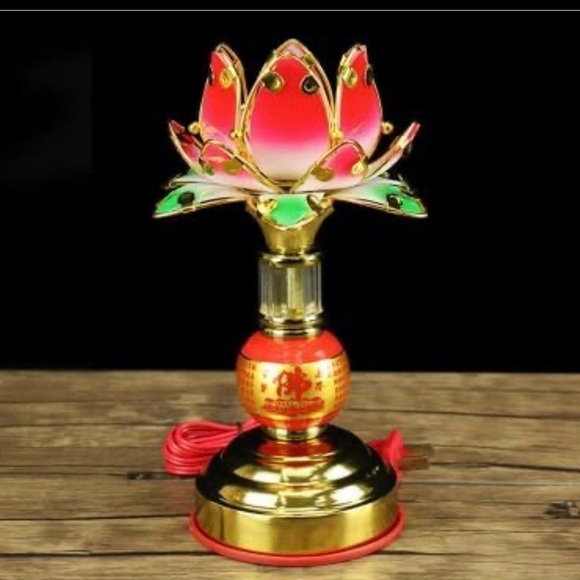 1 Mascot Desktop Decoration Lamps 莲花灯佛供灯 - Picture 5 of 13